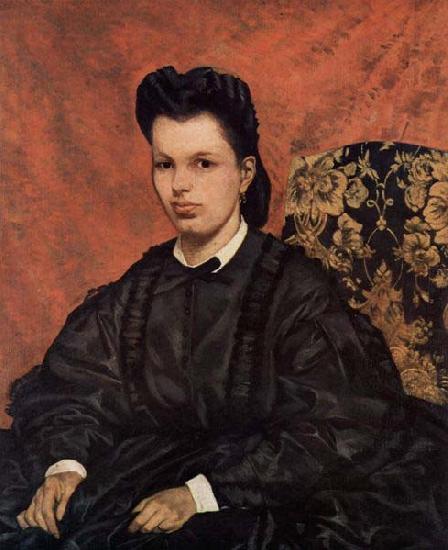 Giovanni Fattori Portrat der ersten Ehefrau des Kunstlers